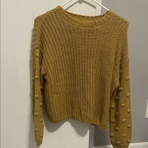 Jessica Simpson Mustard Textured Sweater